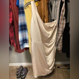 Champagne one strap dress
